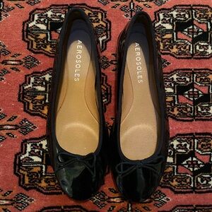 Aerosoles Size 7.5 Black Ballet Flats